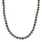 D'Joy Natürlicher Olmek Jadeit Halskette ca. 50 cm 925 Silber vergoldet ca. 500,00 ct.