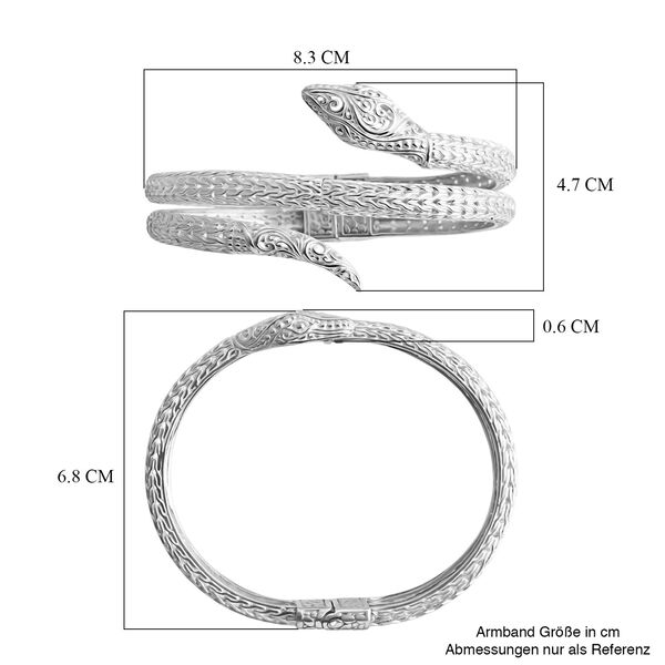 D'Joy Royal Bali - 925 Silber Armreif, 19cm image number 8