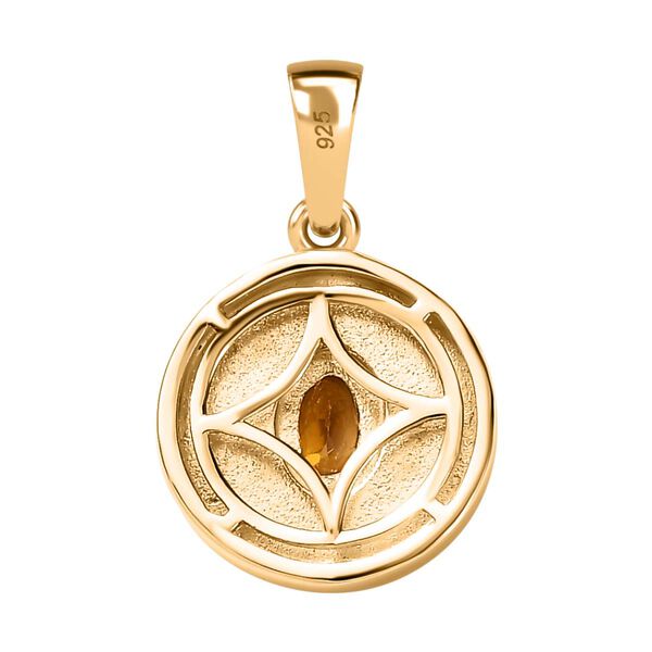 AA nat&uuml;rlicher, goldener Tansanit-Anh&auml;nger - 0,24 ct. image number 5