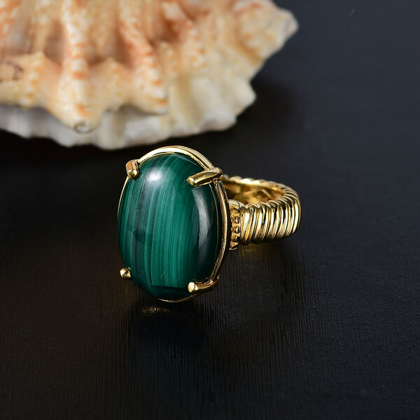 Malachit Ring - 10,06 ct. image number 2