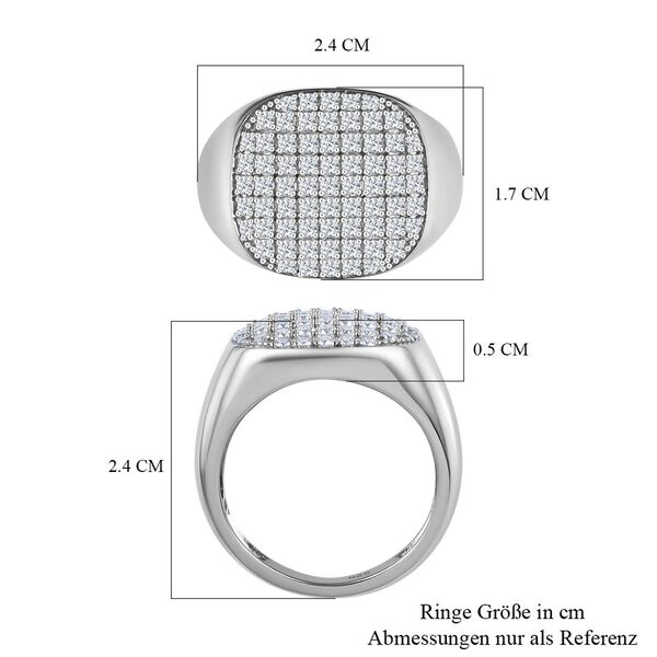 Moissanit Siegelring - 0,93 ct. image number 4