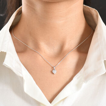 LUXURIANT DIAMOND - Lab Grown Diamant SI-GH Schmuckset ca. 50 cm 925 Silber Rhodiniert ca. 0.15 ct