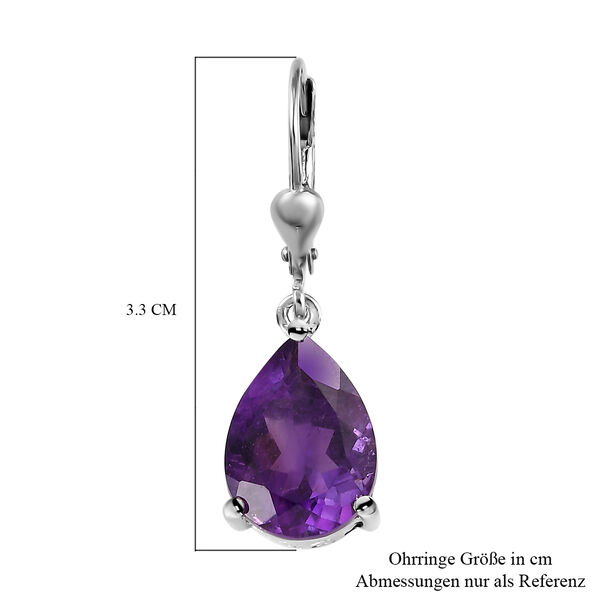 Afrikanische Amethyst-Ohrringe, 925 Silber platiniert ca. 8,97 ct image number 6