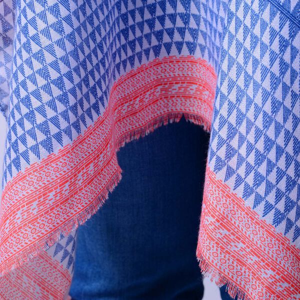 Muster Kimono, Einheitsgröße Blau image number 4