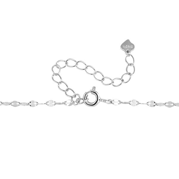 Wei&szlig;e Muschelkernperle Halskette, 43cm - 5 ct. image number 3