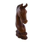 Handgefertigte Pferde-Skulptur aus Teakholz, ca. 50 cm Hoch image number 1
