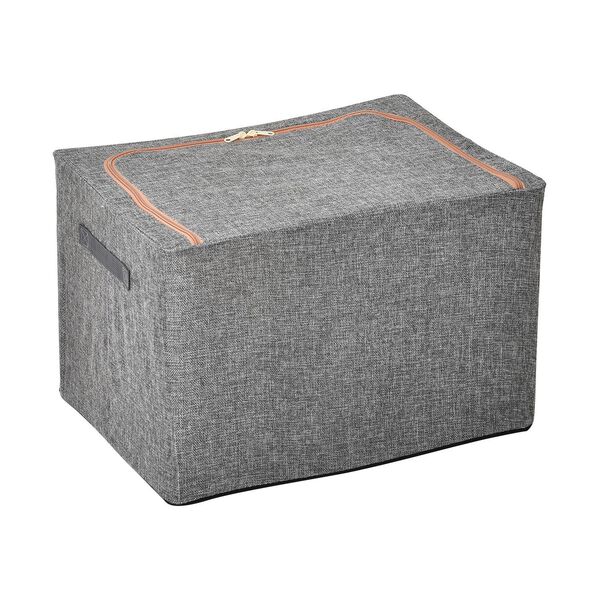 66L Stapelbare Aufbewahrungsbox mit Metallrahmen, Grau image number 4