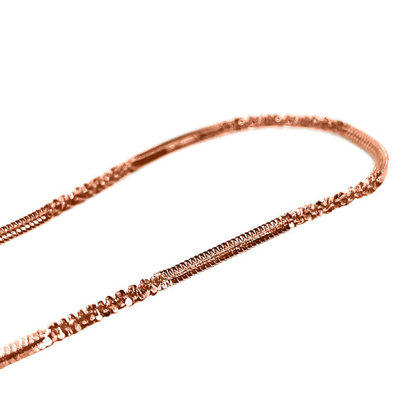 Italienisches, au&szlig;ergew&ouml;hnliches Funkelarmband, 925 Silber ros&eacute;vergoldet ca. 18.5 cm image number 1