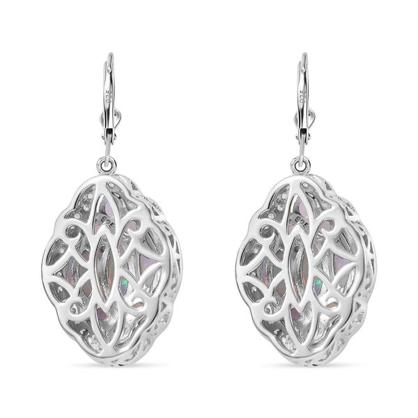 AA nat&uuml;rliche, &auml;thiopische Welo Opal und Zirkon-Ohrringe - 6,37 ct. image number 6