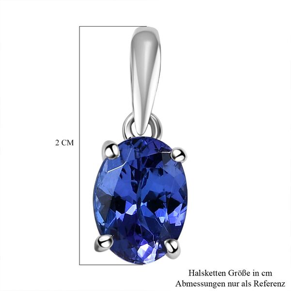 RHAPSODY AAAA Tansanit Solit&auml;r Anh&auml;nger in 950 Platin, 1,04 ct. image number 6