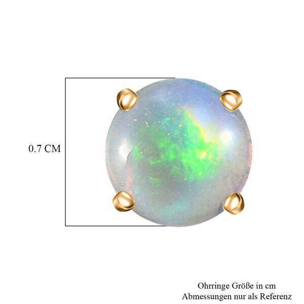 AA Natürliche, äthiopische Welo Opal Ohrringe - 1,05 ct. image number 6