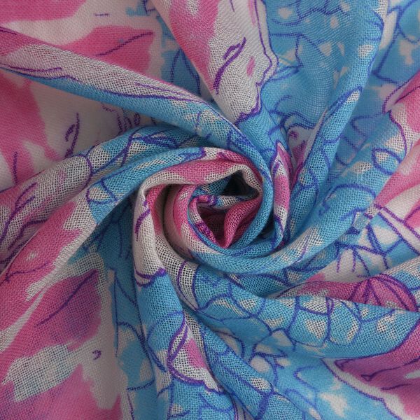 100% Merino Woll-Schal mit Quasten, 70x180cm, Mehrfarbig image number 7