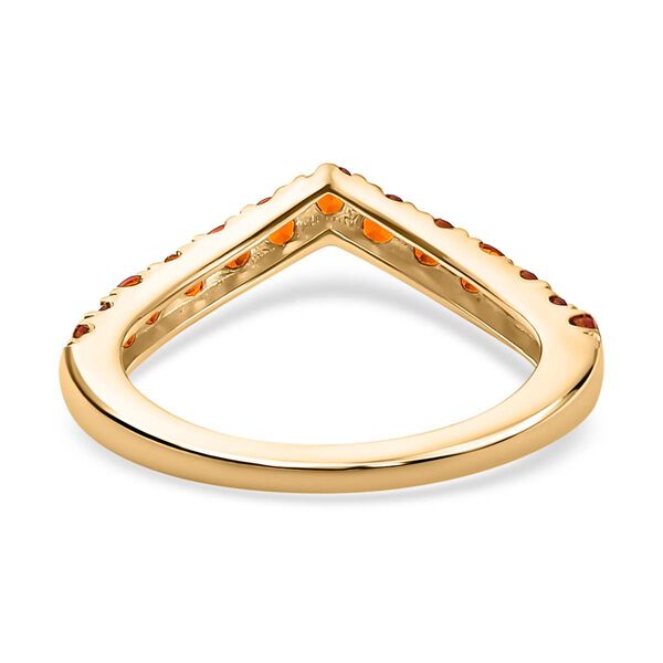 AA Feueropal Ring, 925 Silber Gelbgold Vermeil, (Größe 18.00) ca. 0.43 ct image number 6