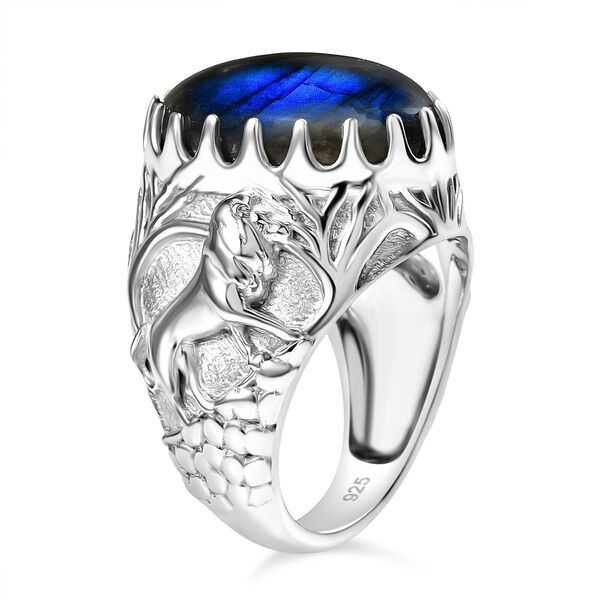 AAA Labradorit Ring - 13,25 ct. image number 4