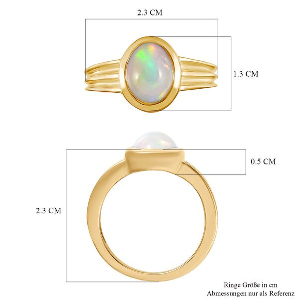 Nat&uuml;rlicher, &auml;thiopischer Welo Opal-Ring - 1,77 ct. image number 7