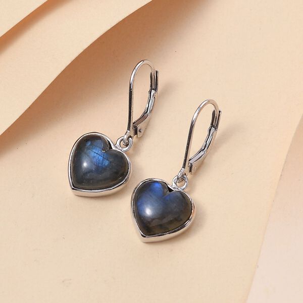 AAA Labradorit Ohrringe 925 Silber rhodiniert ca. 11.04 ct image number 2