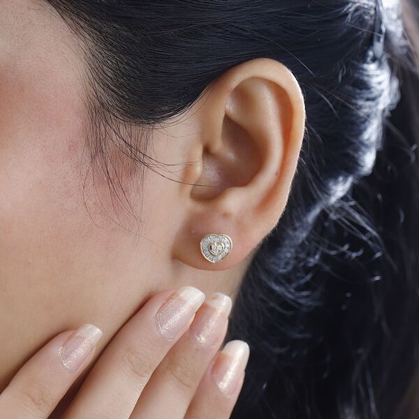 Herz Diamant Ohrringe - 0,19 ct. image number 3