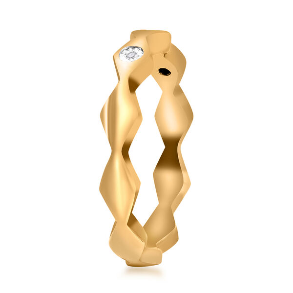 Diamant Ring, 925 Silber Gelbgold Vermeil image number 1