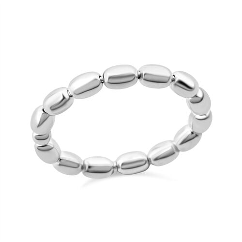 Perlen-Bandring in 925 Silber image number 0