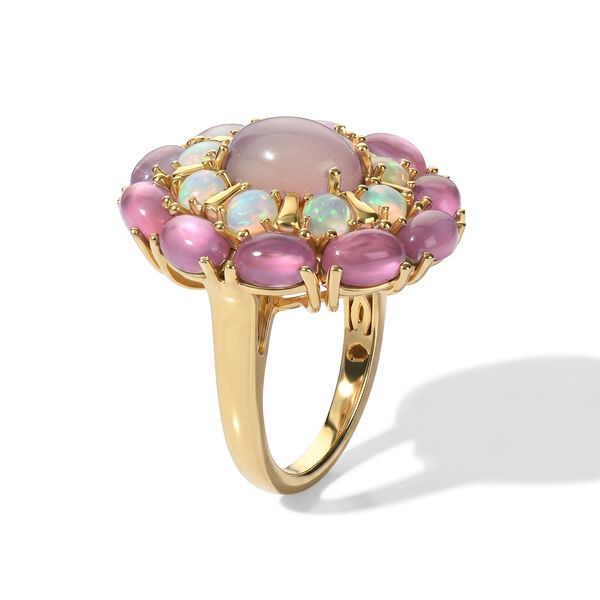 D'Joy Flamingo Mondstein und Opal Ring - 8,76 ct. image number 3