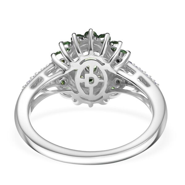 D'Joy AA Tsavorite Granat Ring 925 Silber rhodiniert (Gr&ouml;&szlig;e 18.00) ca. 1,07 ct image number 6