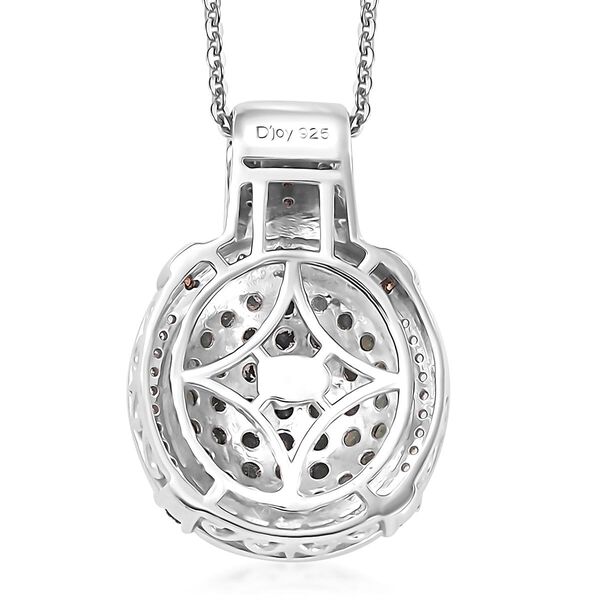 D'Joy AA Alexandrit, Kaffee und wei&szlig;er Zirkon Anh&auml;nger mit 50cm Kette - 2,42 ct. image number 4