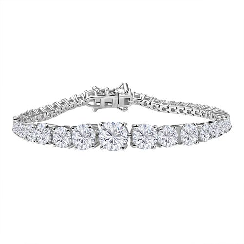 D’joy Moissanit Armband ca. 19 cm 925 Silber rhodiniert ca. 13.58 ct image number 0
