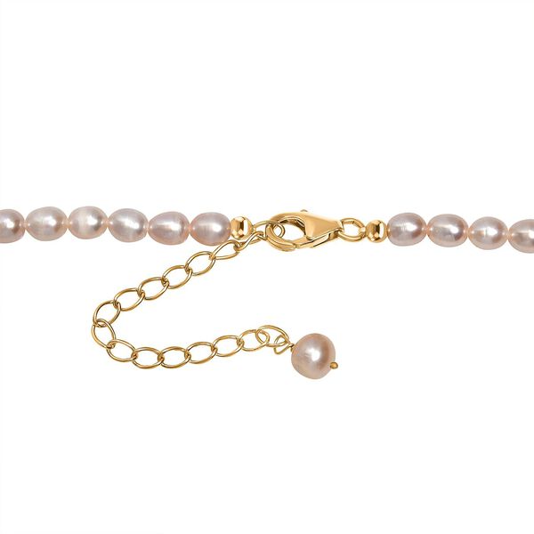 AA lavendel S&uuml;&szlig;wasser Perle 45+5cm Halskette image number 4