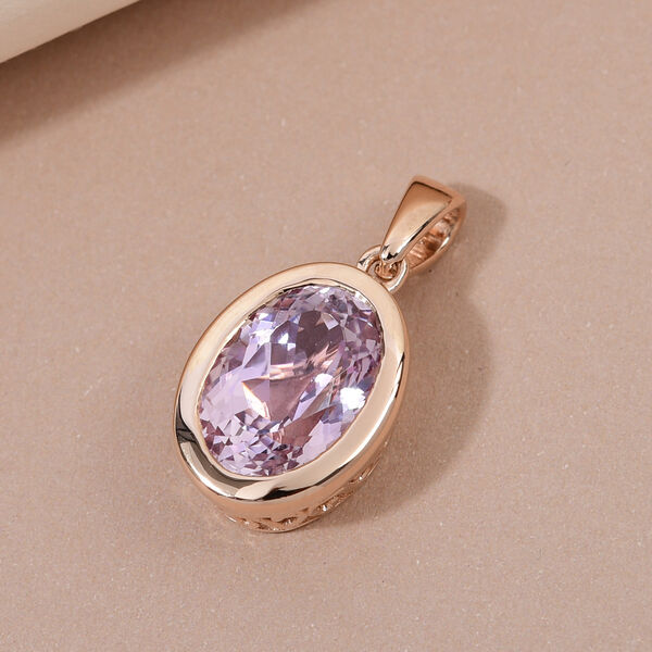 AAA Martha Rocha Kunzit-Anhänger, 585 Roségold ca. 7.79 ct image number 3
