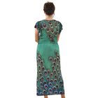 TAMSY - Maxi Kleid mit gesmokter Taille und Flatterärmel, One Size, grün image number 1