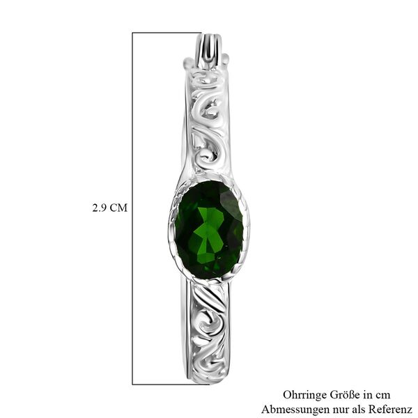 Royal Bali - Natürlicher Chromdiopsid Ohrringe 925 Silber ca. 1.64 ct image number 5