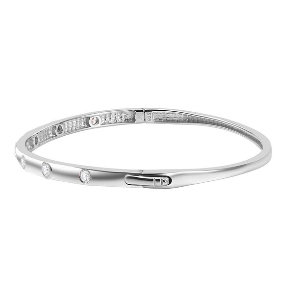 J Francis gefertigt mit SWAROVSKI- Swarovski Zirkonia 19cm Armreif, 925 Silber rhodiniert image number 4