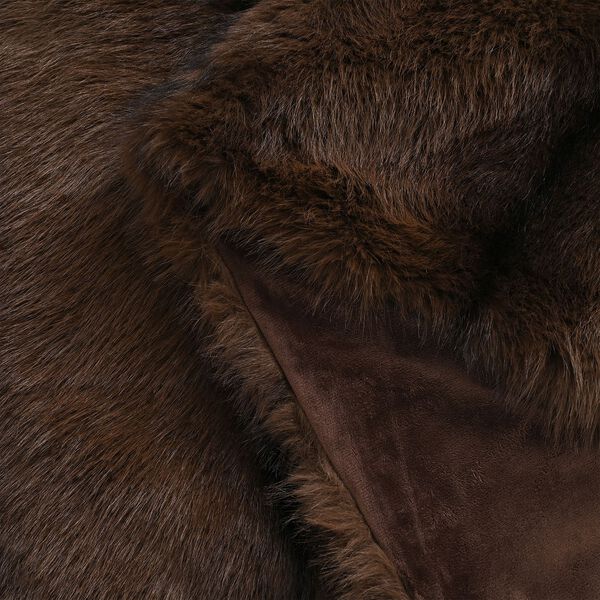 Serenity Night Premium Kuscheldecke in Pelzoptik, doppellagig und wendbar, 150x200cm, Braun image number 5