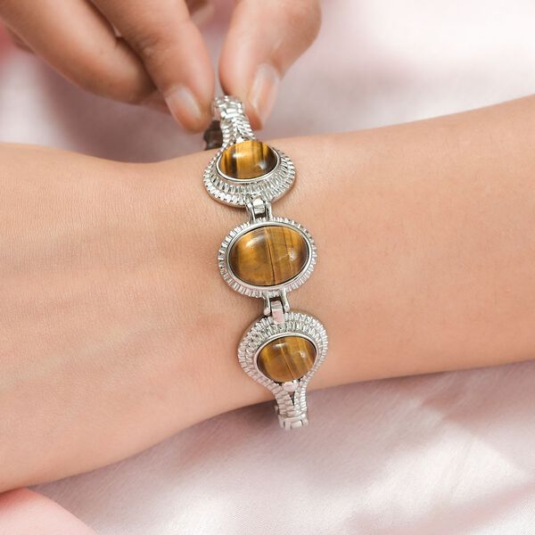 Tigerauge 18cm Armband - 25 ct. image number 2