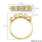 Natürlicher gelber und weißer Diamant-Ring, P1 SGL zertifiziert, 585 Gelbgold (Größe 20.00) ca. 1,00 ct image number 5
