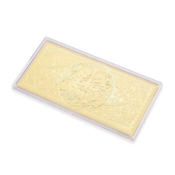 999er Gold-Pl&auml;ttchen mit Pixiudesign, 100mg