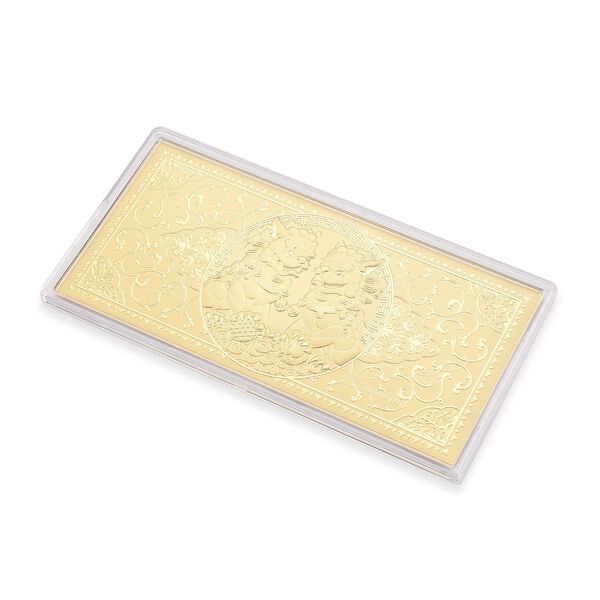 999er Gold-Plättchen mit Pixiudesign image number 2
