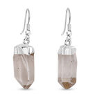 Kristall Quarz Ohrringe, silberfarben 30.00 ct