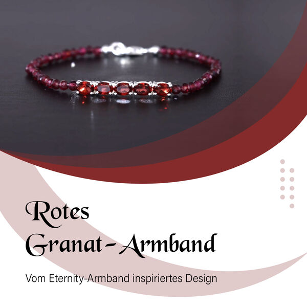 Eternity rotes Granat-Armband image number 6