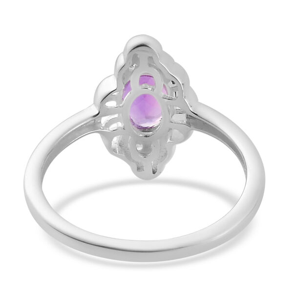 Afrikanischer Amethyst und Zirkon-Ring image number 6