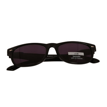 Black +3.00 Sunreader, Bluecut, Sun readers