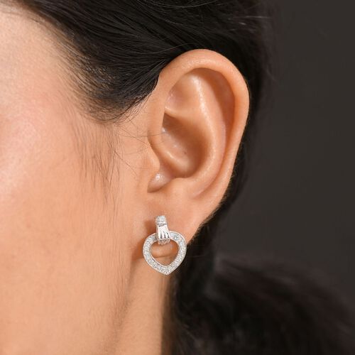 Lab Grown Diamant SI Ohrringe 925 Silber rhodiniert ca. 0,50 ct. image number 2