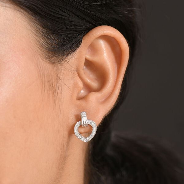 LUXURIANT SI-GH Labor Diamant Ohrringe, 925 Silber rhodiniert - 0,50 ct. image number 3