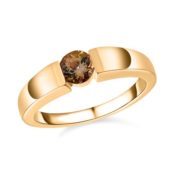 AA natürlicher, goldener Tansanit-Ring - 0,50 ct. image number 4