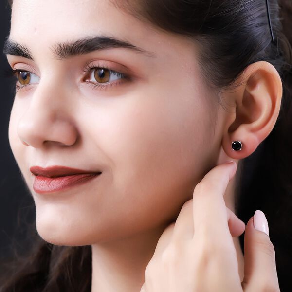 Schwarze Spinell-Ohrringe - 2,08 ct. image number 3