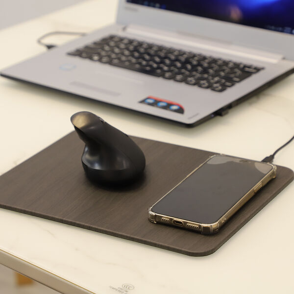 Kabelloses Ladeger&auml;t Mauspad , Schwarz image number 3