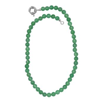 Gr&uuml;ne Quarz-Halskette, 50 cm - 191 ct.