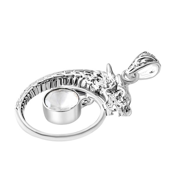Royal Bali - Moissanit Drachen Anh&auml;nger 925 Silber ca. 0.83 ct image number 3