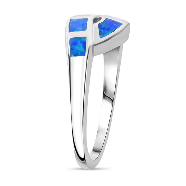 Simulierter blauer Opal-Ring image number 4