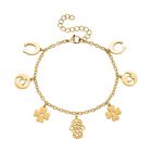 Reiner Edelstahl IP-Gelbbeschichtung Armband ca. 19 cm ca. 10,00g